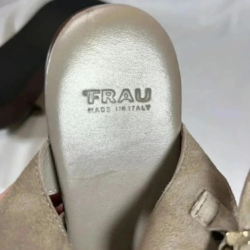 2/$30 FRAU Sandals Size 37EU 6.5 US Wedges Gray